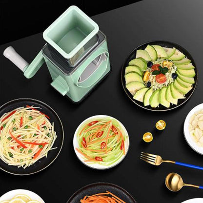 🥦Multifunctional Drum Vegetable Slicer Spiralizer Cutter