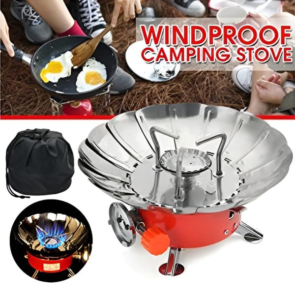 Outdoor Round Windproof Camping Stove