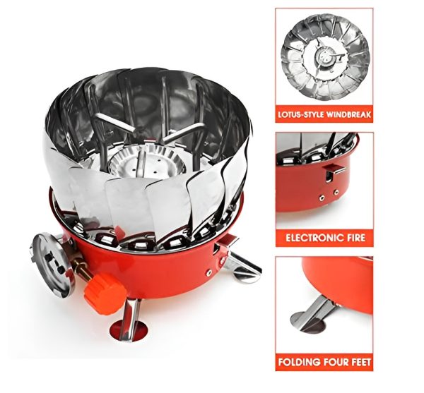 Outdoor Round Windproof Camping Stove